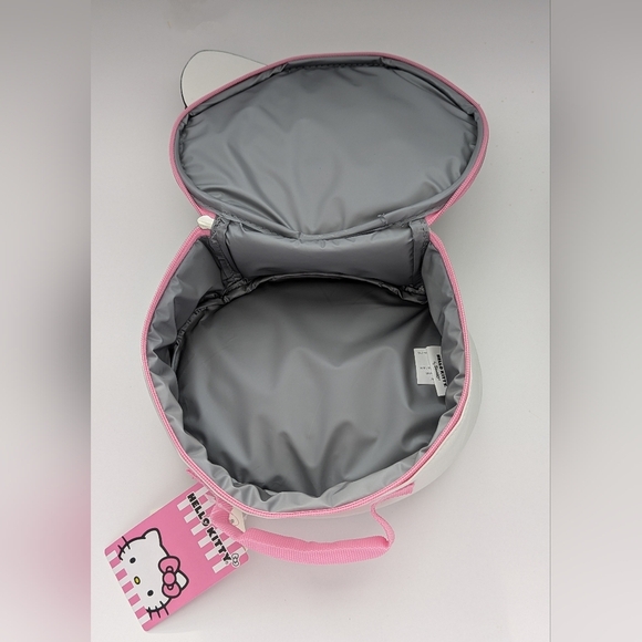 NWT Hello Kitty Face/Round Shaped Insulated Lunch/Snack Box/Bag/Pail/Tote - Picture 12 of 16